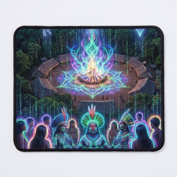 Item preview, Ancestral Wisdom · Shamanic Journey | Sacred Visionary Psychedelia · Inner Fire designed and sold by RoninGangStudio.