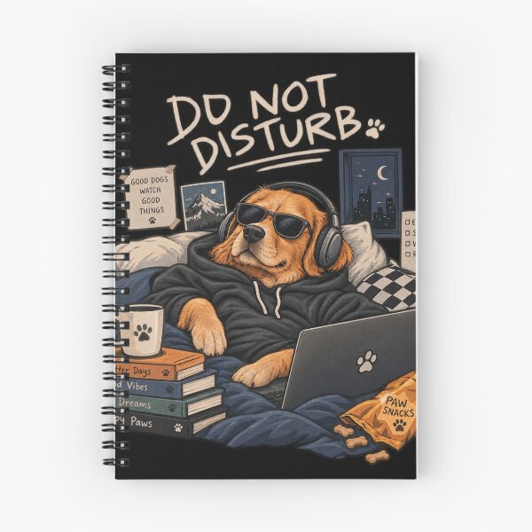 Item preview, Do Not Disturb - Cozy Hoodie Golden Retriever Laptop Chill Streetwear designed and sold by GenZFashion000.