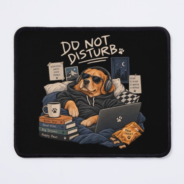 Item preview, Do Not Disturb - Cozy Hoodie Golden Retriever Laptop Chill Streetwear designed and sold by GenZFashion000.