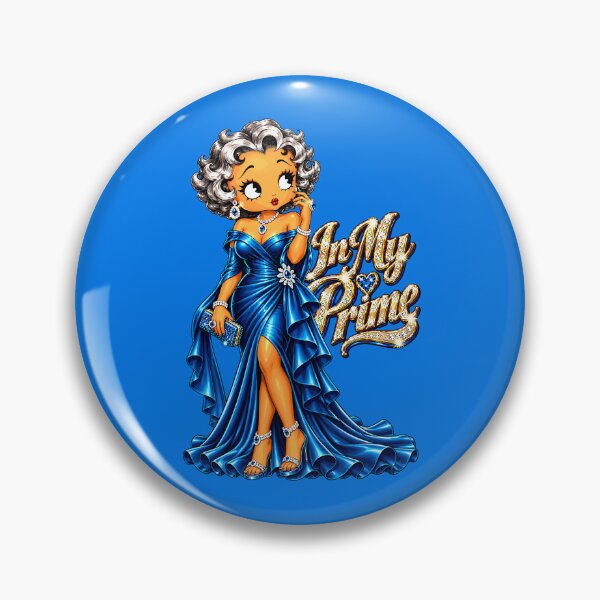 Item preview, Betty Boop In My Prime – Sapphire Blue Elegance designed and sold by Artbyminga.