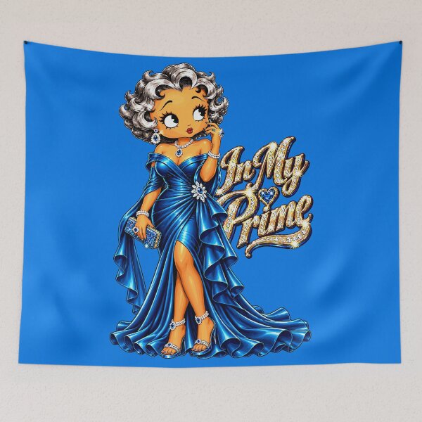 Item preview, Betty Boop In My Prime – Sapphire Blue Elegance designed and sold by Artbyminga.