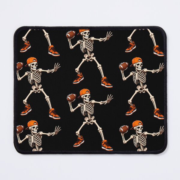 Item preview, Funny Skeleton Playing Football Halloween designed and sold by serialcarachts.