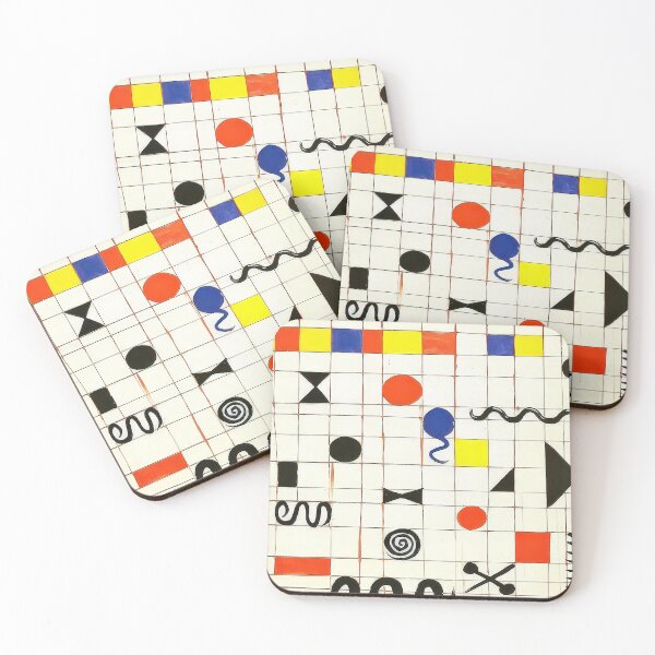 Item preview, Grid with symbols 1966 designed and sold by NeonCanvasDream.