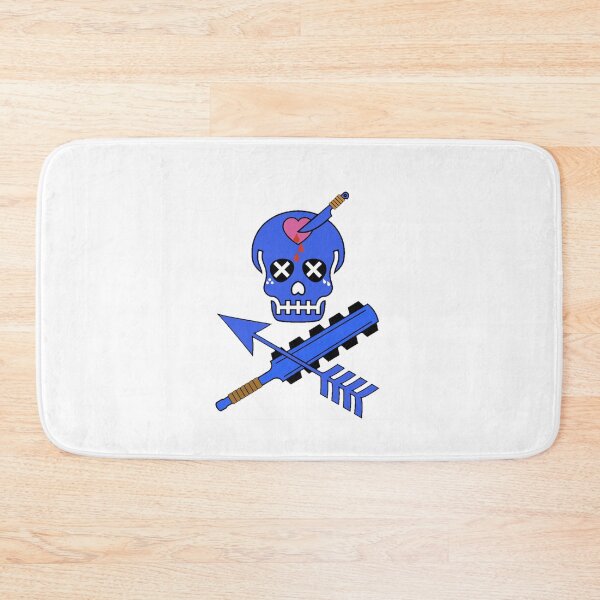 Item preview, Blue Skull and Crossed Rifle | Tactical Skull Design designed and sold by Aztlán Grunts Co..
