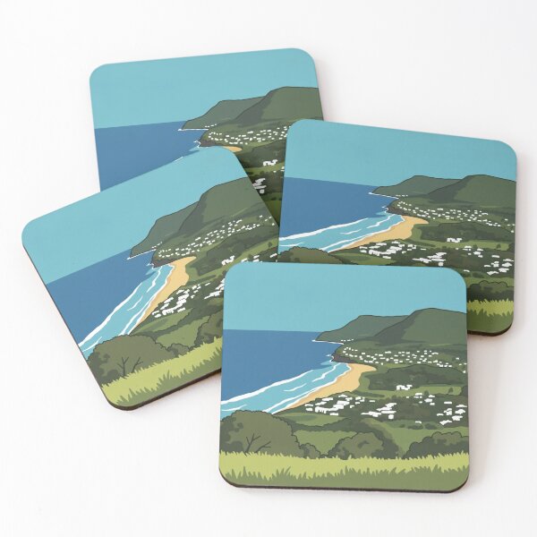 Item preview, Stanwell Park NSW Retro Art Landscape designed and sold by EllDAV777.