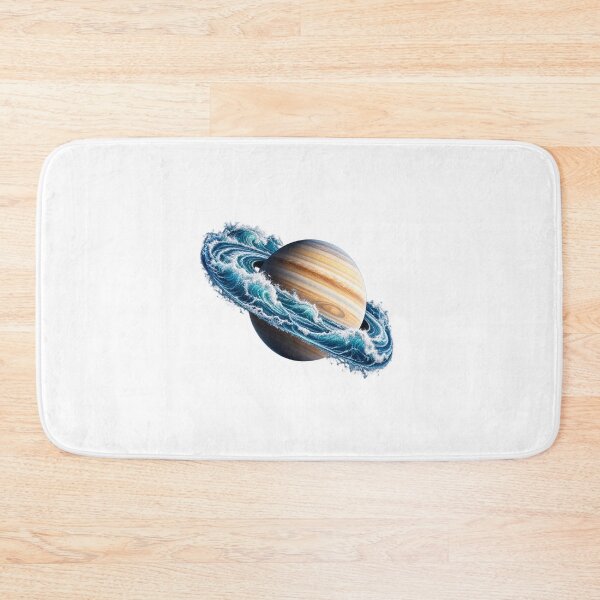 Item preview, Saturn Ring Made of Ocean Waves Cosmic Ocean Space Art designed and sold by Prince Tripathi .