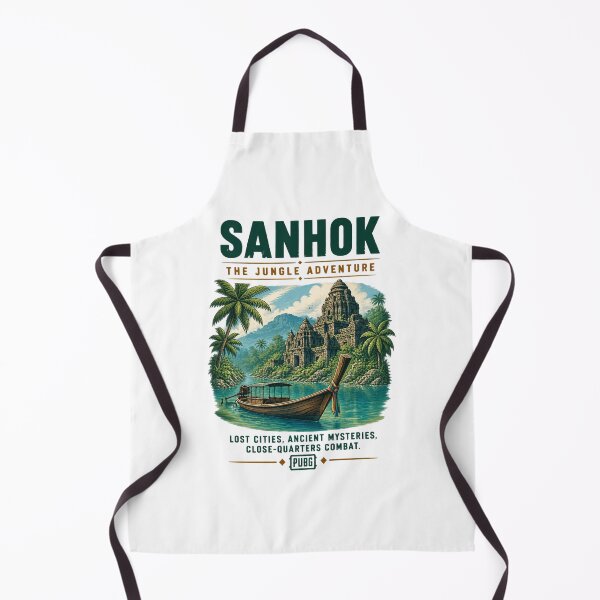 Item preview, Sanhok Retro Travel Poster Featuring Vintage Tropical Island Design designed and sold by MirDemirDemirer.