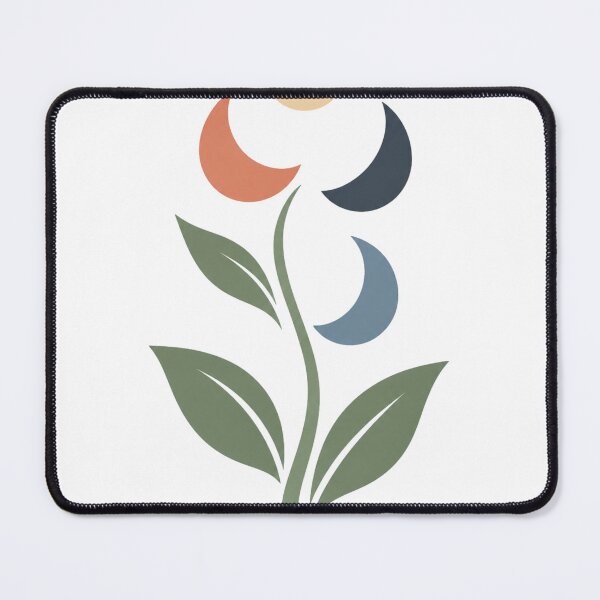 Item preview, Botanical Moon Garden – Minimal Abstract Nature Art designed and sold by meghnad.