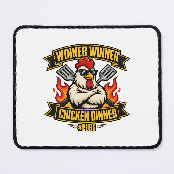 Item preview, Winner Winner Chicken Dinner Ribbon and Skull Gaming Inspired Design designed and sold by MirDemirDemirer.