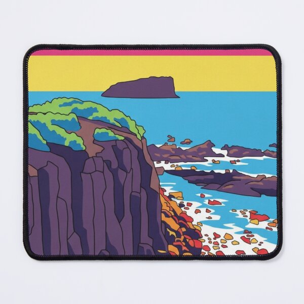 Item preview, Kiama Bombo Stacks Retro Landscape designed and sold by EllDAV777.