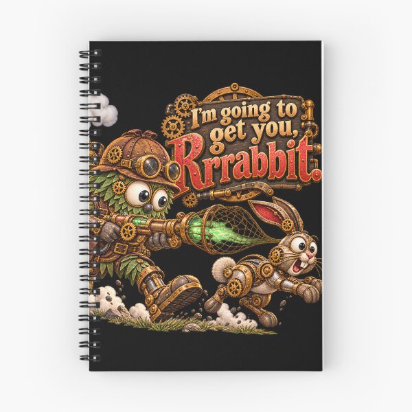 Item preview, Rabbit Hunter Steampunk Humor designed and sold by TheThinglings.