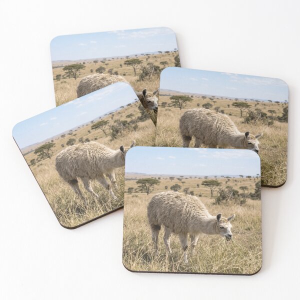 Item preview, Peaceful Llama Grazing In Golden Field designed and sold by phamlauren.