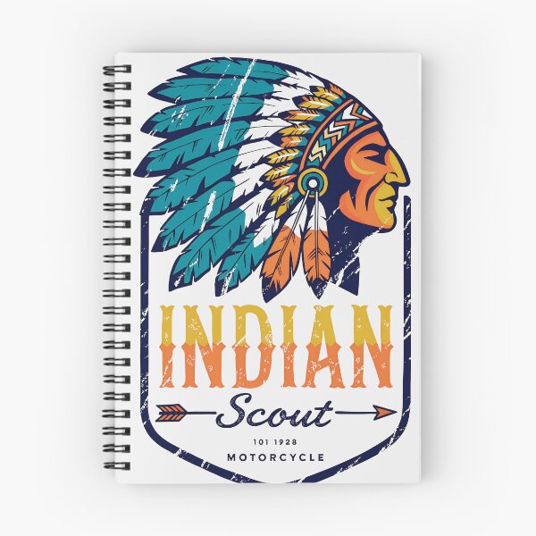 Item preview, Vintage 1928 Indian Scout 101 Motorcycle Emblem designed and sold by EdGraphy.