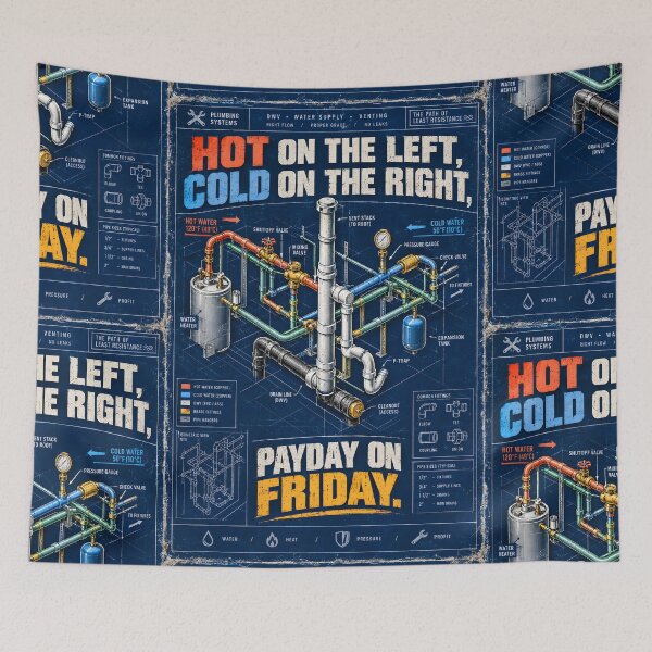 Item preview, Hot On Left Cold On Right Shirt designed and sold by StudioBilly3000.