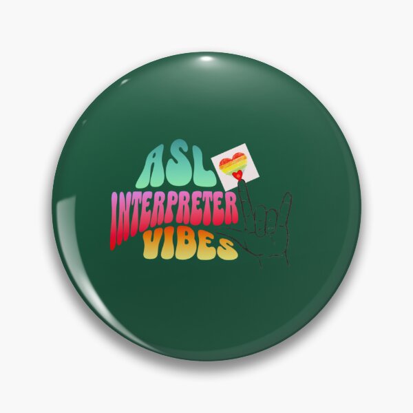 Item preview, ASL Interpreter Vibes Sign Language Interpreter ILY I Love You with Rainbow Heart Active  designed and sold by TheBraedLuxury.