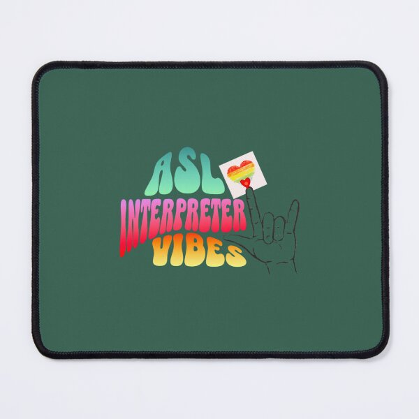 Item preview, ASL Interpreter Vibes Sign Language Interpreter ILY I Love You with Rainbow Heart Active designed and sold by TheBraedLuxury.