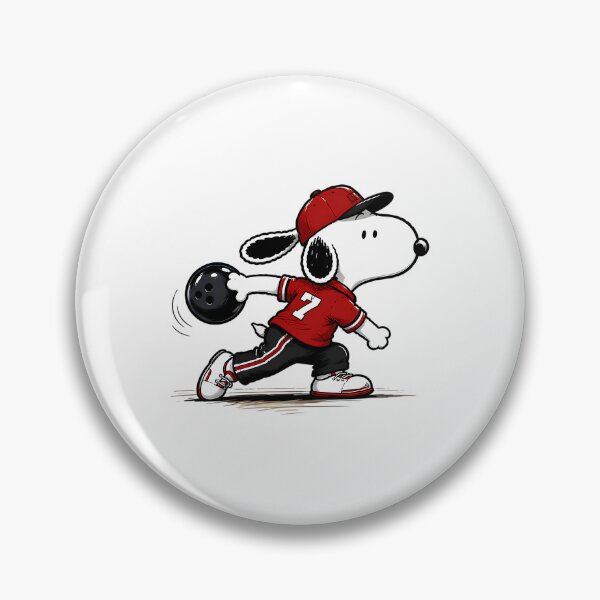 Item preview, Snoopy Perfect Bowling Throw  Beagle Sports designed and sold by GloriaScheiding.