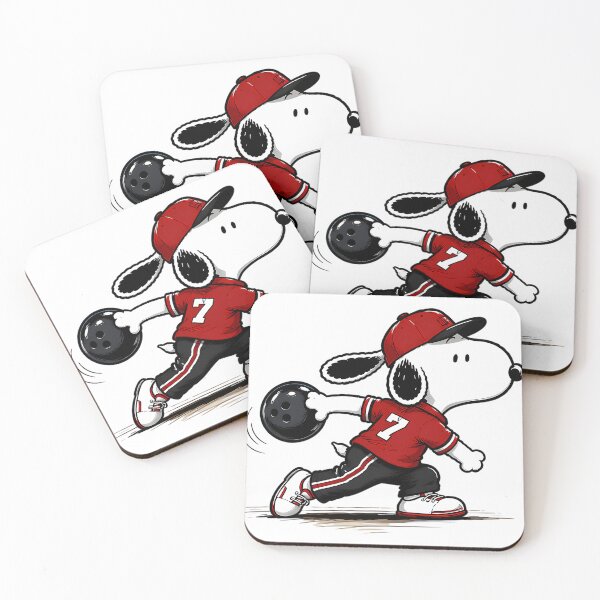 Item preview, Snoopy Perfect Bowling Throw  Beagle Sports designed and sold by GloriaScheiding.