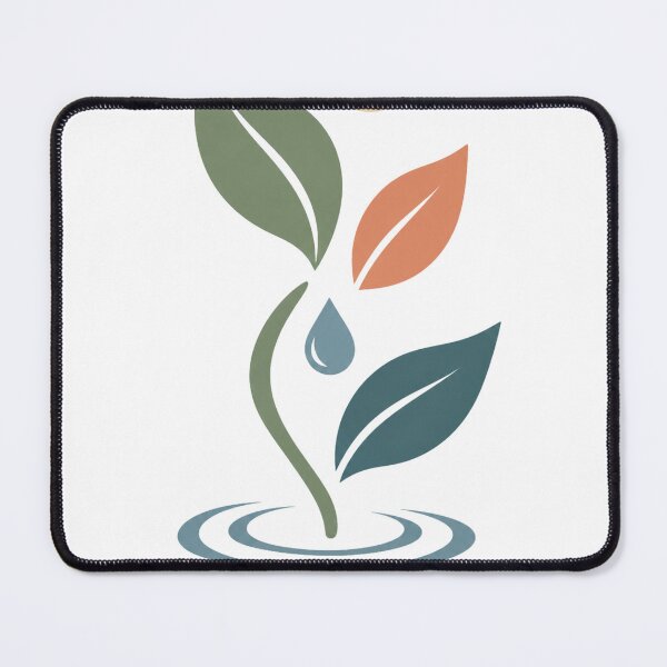 Item preview, Floating Leaf Harmony – Minimal Water Botanical Art designed and sold by meghnad.