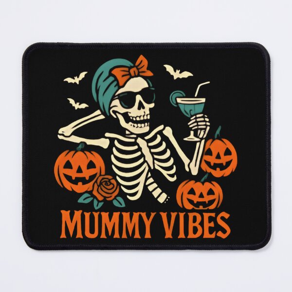 Item preview, Mummy Vibes Skeleton Mom Funny Halloween Cocktail Skeleton designed and sold by Zizo-DR44.