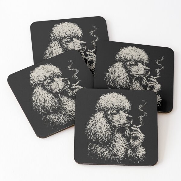 Item preview, Funny Poodle Smoking Cigarette Grunge Dog Meme Vintage designed and sold by Juansustait.