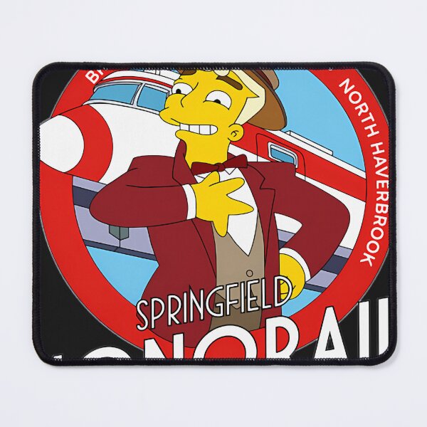Item preview, Springfield Monorail Lyle Lanley Cartoon Meme designed and sold by GloriaScheiding.