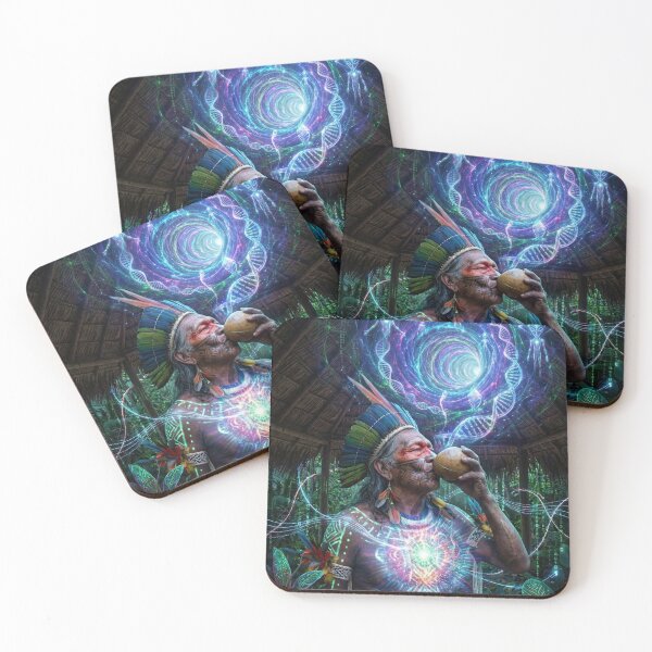 Item preview, Medicine Serpent — Shamanic Visionary Art | Spirituality and Consciousness · River of Light designed and sold by RoninGangStudio.