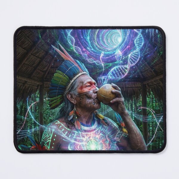 Item preview, Medicine Serpent — Shamanic Visionary Art | Spirituality and Consciousness · River of Light designed and sold by RoninGangStudio.