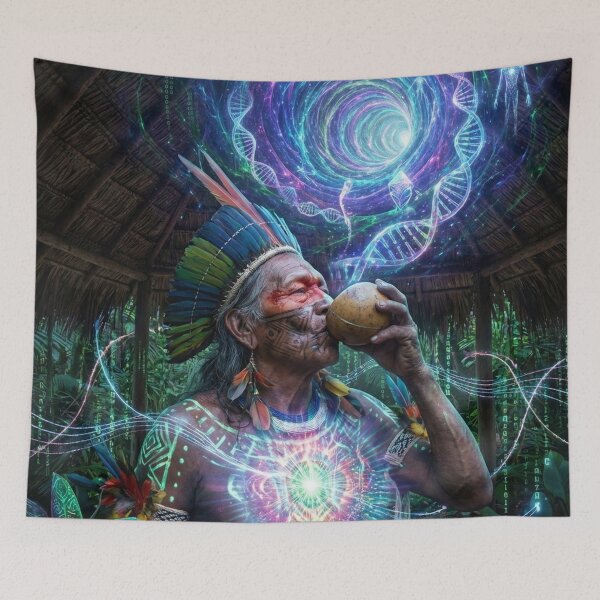 Item preview, Medicine Serpent — Shamanic Visionary Art | Spirituality and Consciousness · River of Light designed and sold by RoninGangStudio.