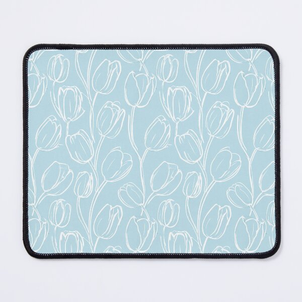 Item preview, Minimalist Blue Tulip Pattern Floral Line Art designed and sold by Aelbrn.