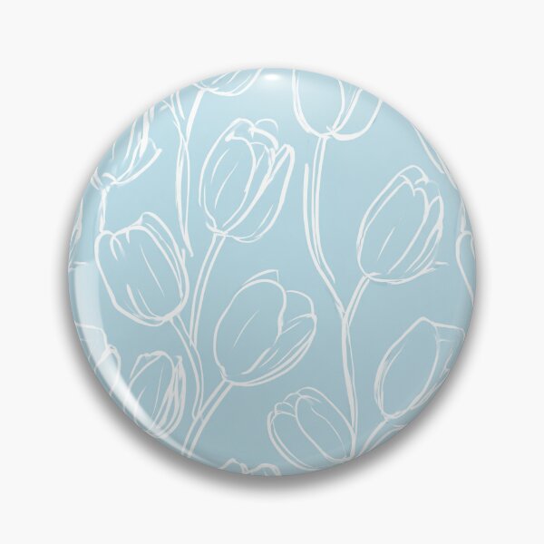 Item preview, Minimalist Blue Tulip Pattern Floral Line Art designed and sold by Aelbrn.