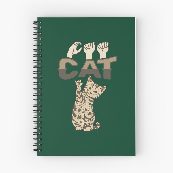 Item preview, ILY Cat ASL Hand Gesture Deaf Hearing Loss Active  designed and sold by TheBraedLuxury.