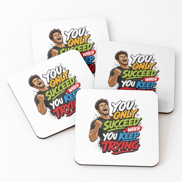 Item preview, You Only Succeed When You Keep Trying designed and sold by GoodPlaceToShop.
