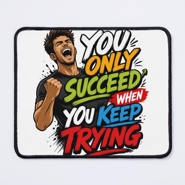 Item preview, You Only Succeed When You Keep Trying designed and sold by GoodPlaceToShop.