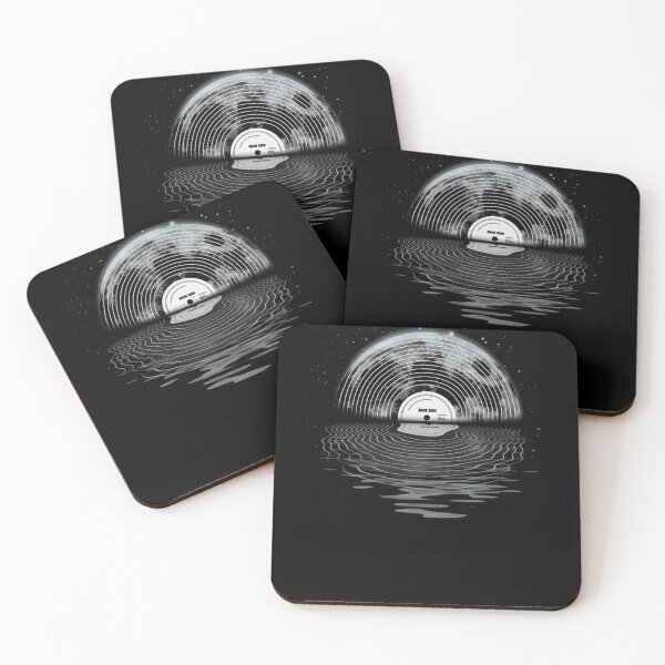 Item preview, Surreal Vinyl Record Moon Reflection Water Graphic designed and sold by ArnulfWitte.