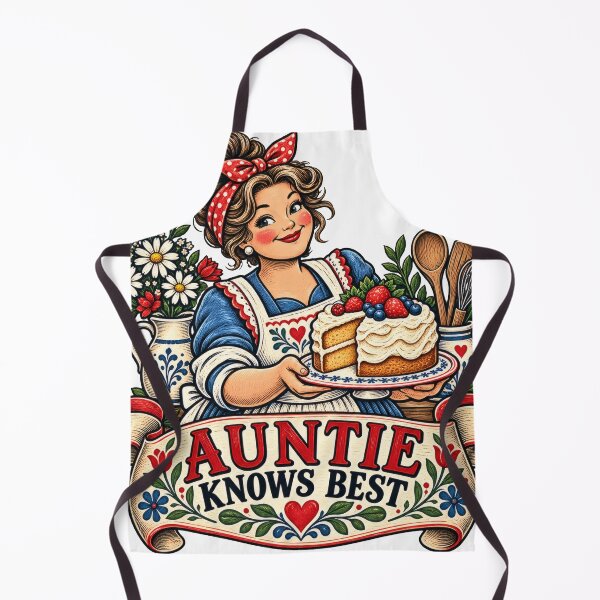 Item preview, Auntie Knows Best Woodcut Balkan Family designed and sold by OfficialBalkan.