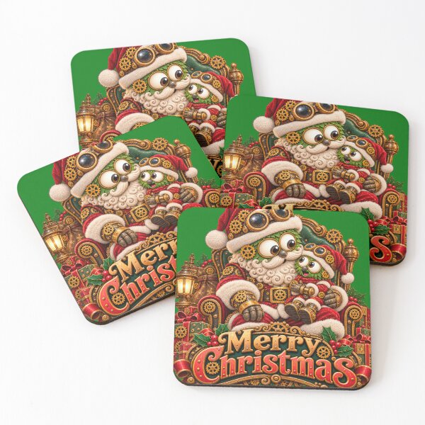 Item preview, Steampunk Mall Santa, Merry Christmas designed and sold by TheThinglings.