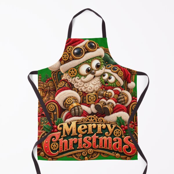 Item preview, Steampunk Mall Santa, Merry Christmas designed and sold by TheThinglings.