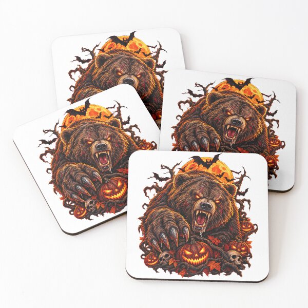 Item preview, Scary Bear Full Moon Halloween designed and sold by QuiteOrbit.