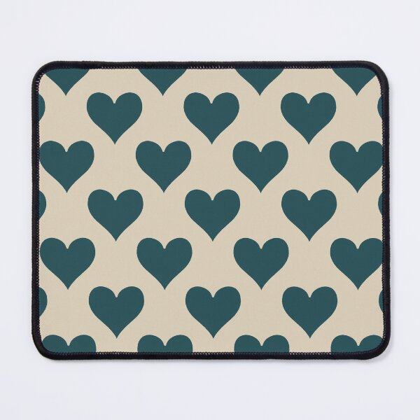 Item preview, Large Dark Teal Heart Suit Pattern Vintage Card Style designed and sold by DColourMuse.