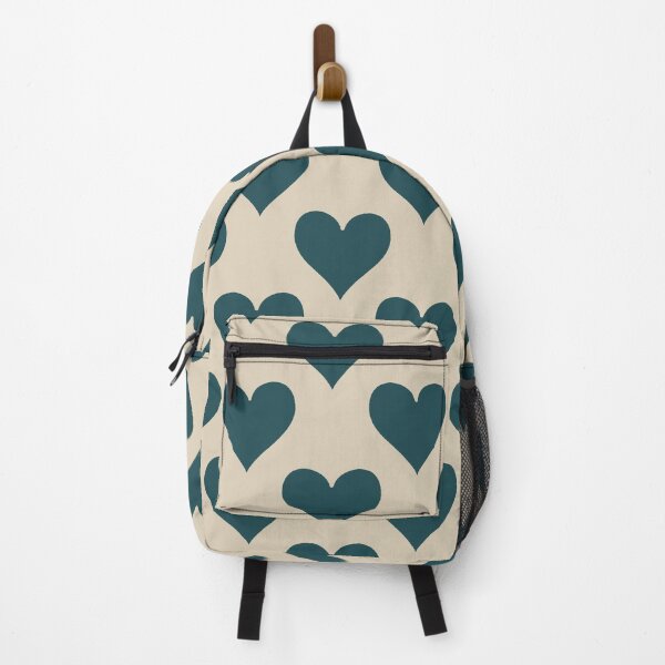 Item preview, Large Dark Teal Heart Suit Pattern Vintage Card Style designed and sold by DColourMuse.