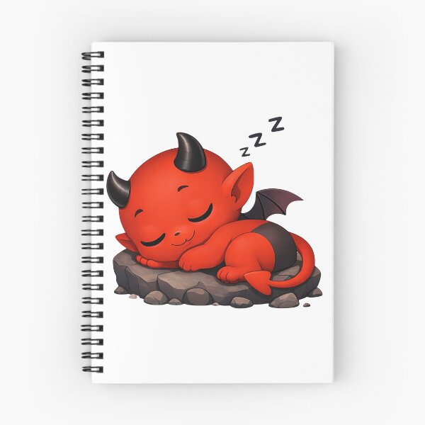 Item preview, Sleeping Red Baby Devil on Rocks Shapes Mania designed and sold by Shapes-Mania.