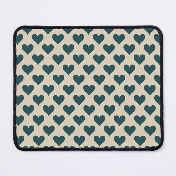 Item preview, Medium Dark Teal Heart Suit Pattern Vintage Card Style designed and sold by DColourMuse.