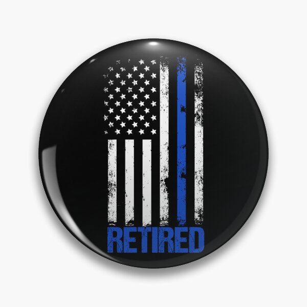 Item preview, Retired Police Thin Blue Line Flag Graphic designed and sold by ZWITABLDIYA.