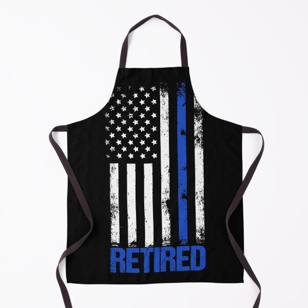 Item preview, Retired Police Thin Blue Line Flag Graphic designed and sold by ZWITABLDIYA.