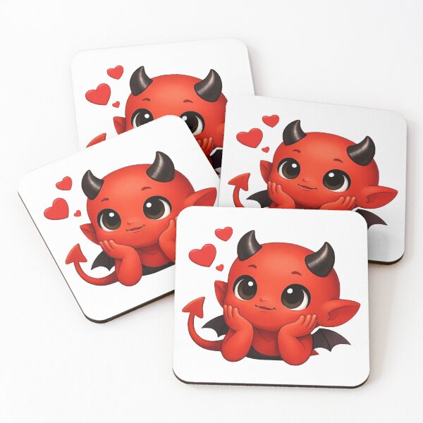 Item preview, Cute Dreamy Devil Kid Baby with Dancing Hearts Shapes Mania designed and sold by Shapes-Mania.