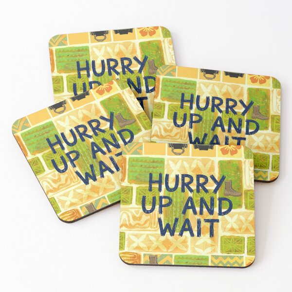 Item preview, Hurry Up and Wait | Funny Military Time Design designed and sold by Aztlán Grunts Co..