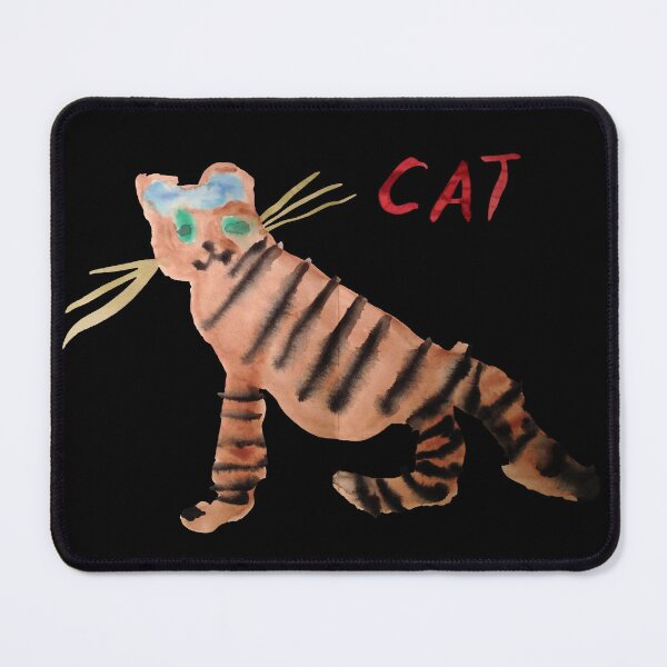 Item preview, Watercolor Cat #1 (on Black) designed and sold by ubiquitoid.