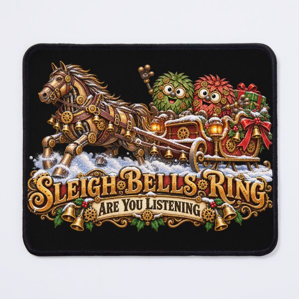 Item preview, Sleigh Bells Ring, Are You Listening Steampunk Christmas Art designed and sold by TheThinglings.