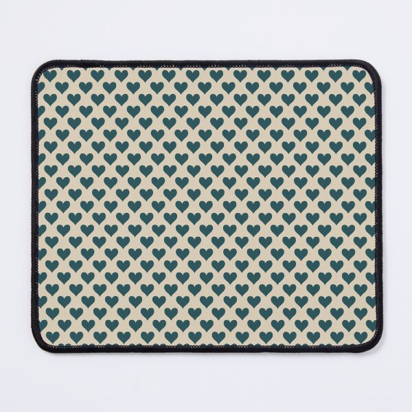 Item preview, Small Dark Teal Heart Suit Pattern Vintage Card Style designed and sold by DColourMuse.